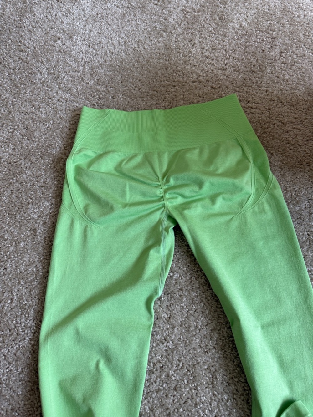 Women’s High-Waist Green Athletic Leggings
